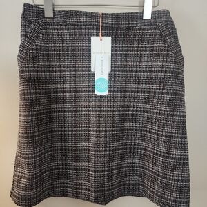 NWT Skies Are Blue Plaid A-Line Skirt medium